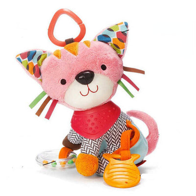 Sonajero de peluche con mordedor