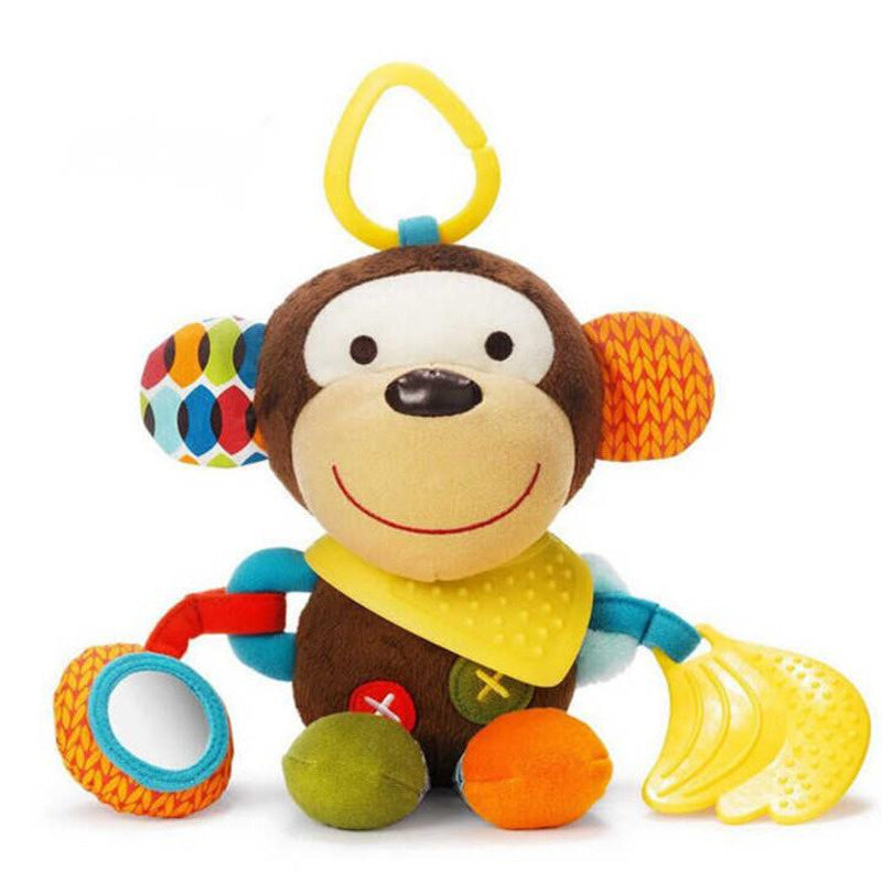Sonajero de peluche con mordedor