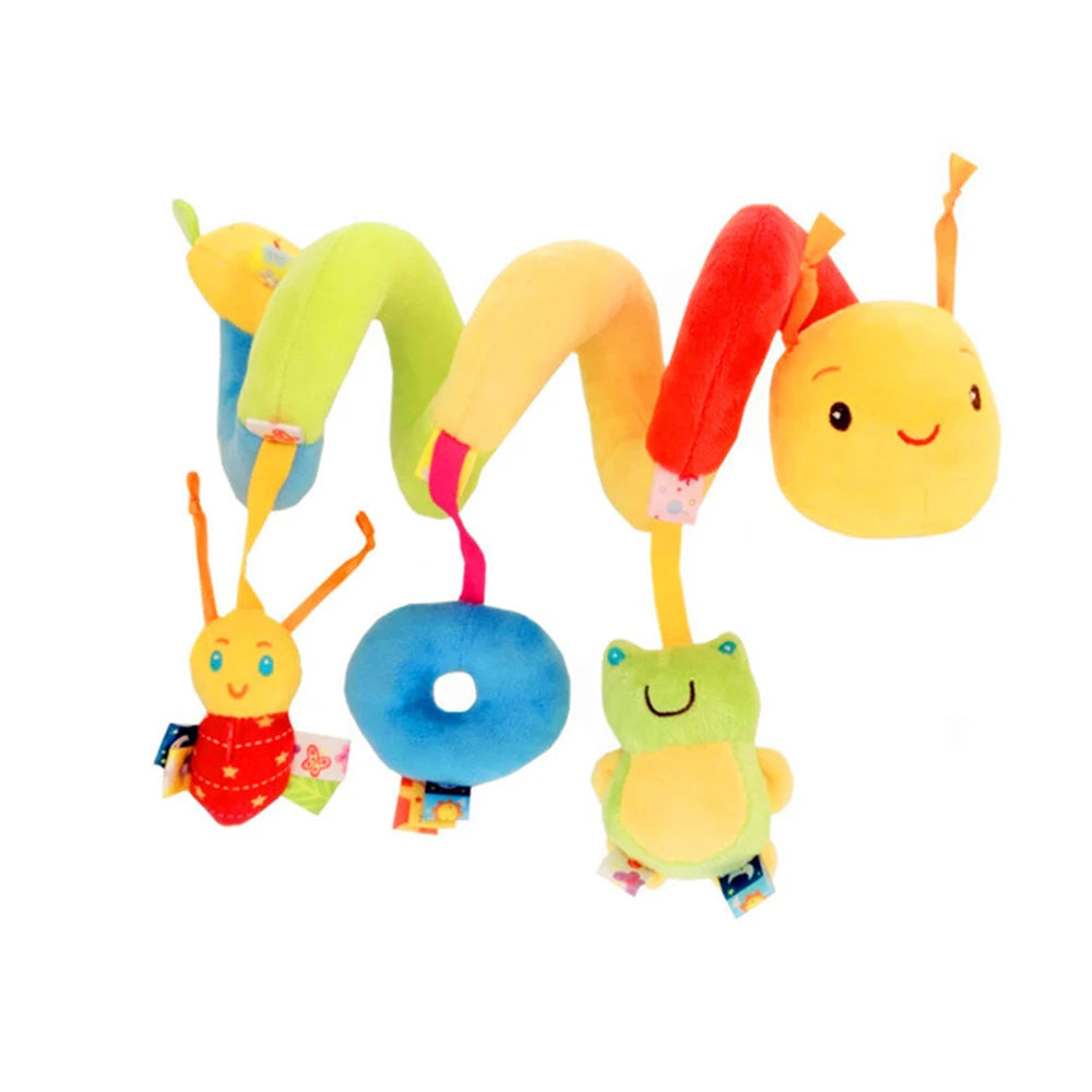 Fidtoy Baby Spiral Stroller Toy – Sensory Plush Hanging Activity for 0-12 Months