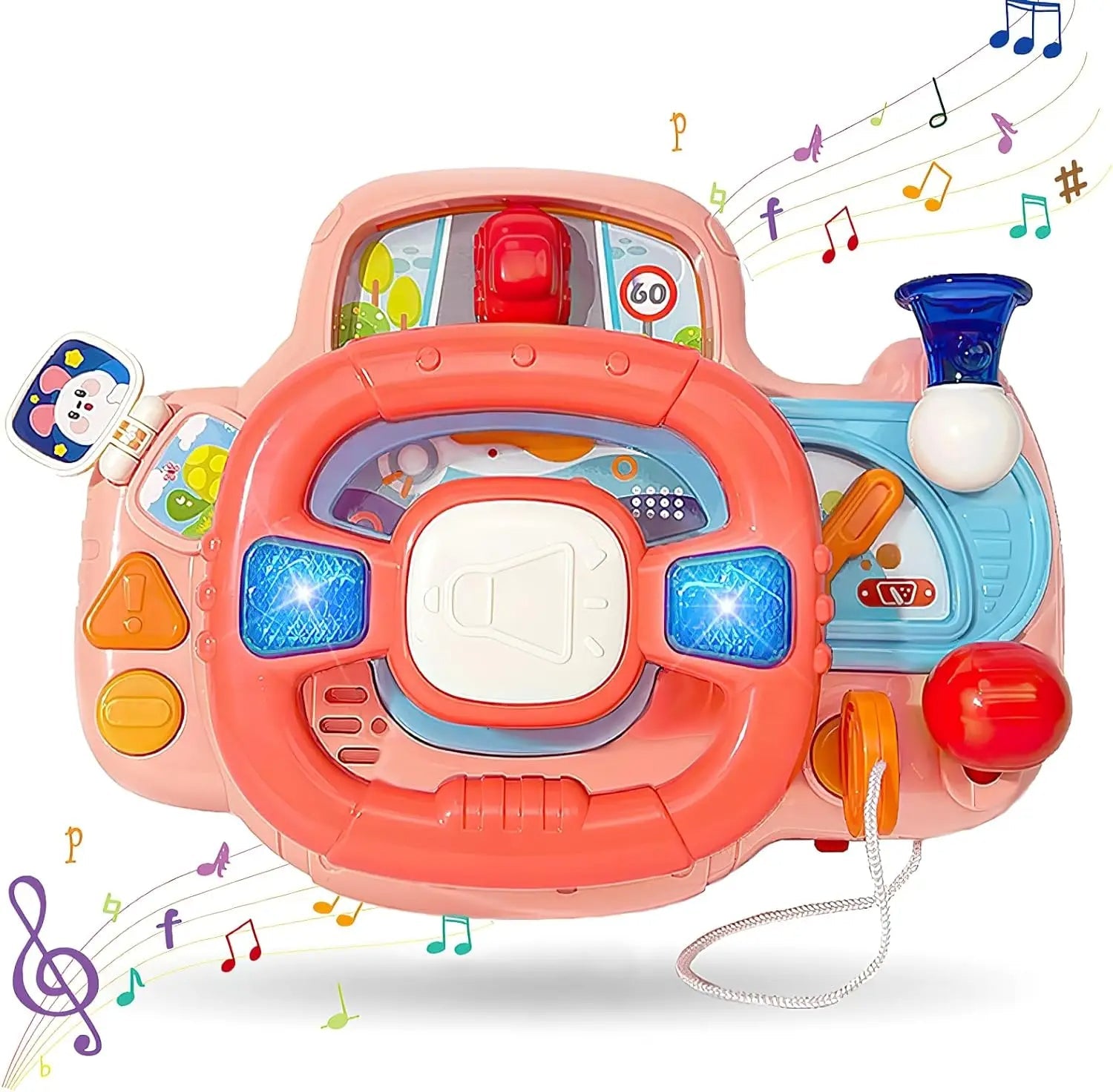 Jouet volant Fidtoy pour bébé avec lumières et sons – Jouet de conduite musical interactif pour tout-petits
