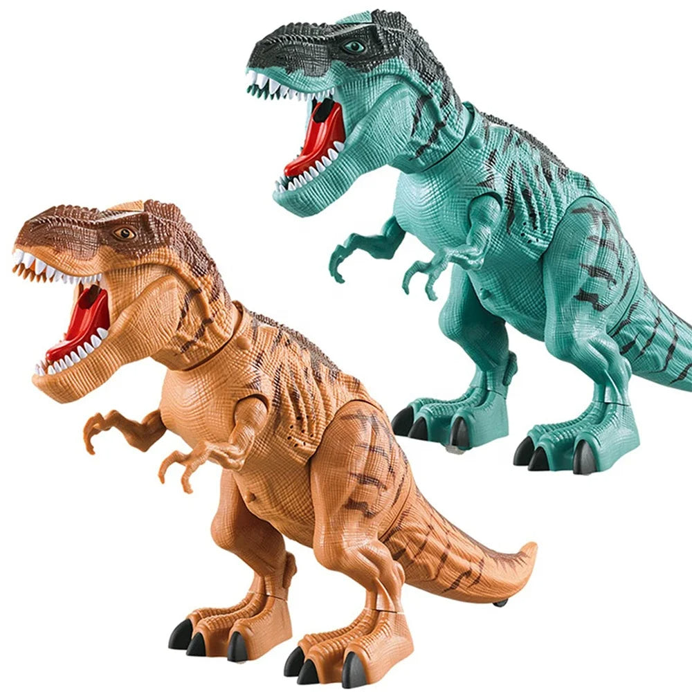 Fidtoy Walking T-Rex Dinosaur Toy for Kids – Interactive Egg-Laying Robot Dinosaur with Roaring Sound, 3D Projection, Water Mist Spray, Light-Up Eyes, and AA Battery Power