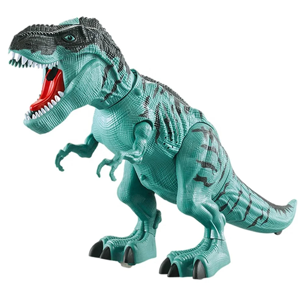 Fidtoy Walking T-Rex Dinosaur Toy for Kids – Interactive Egg-Laying Robot Dinosaur with Roaring Sound, 3D Projection, Water Mist Spray, Light-Up Eyes, and AA Battery Power