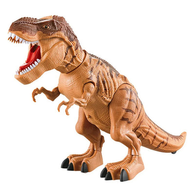 Fidtoy Walking T-Rex Dinosaur Toy for Kids – Interactive Egg-Laying Robot Dinosaur with Roaring Sound, 3D Projection, Water Mist Spray, Light-Up Eyes, and AA Battery Power