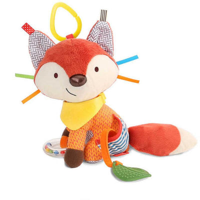 Sonajero de peluche con mordedor