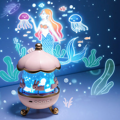 Veilleuse projecteur d'étoiles multifonction Fidtoy pour enfants – Musique Bluetooth et lampe de plafond LED