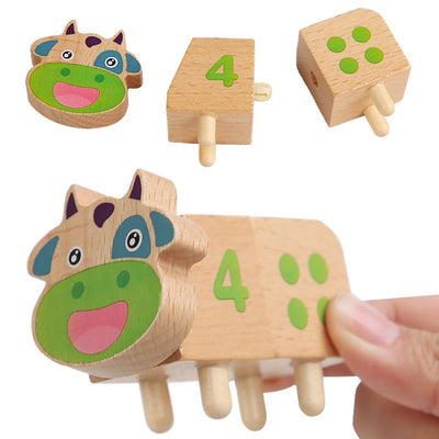 Amusants supports pédagogiques Montessori, puzzle d'éveil pour enfants