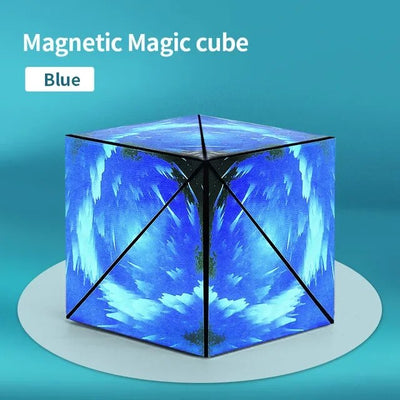 Fidtoy Montessori Magnetic Magic Shapeshifting Cube – STEM Creative Toy for Kids 4+