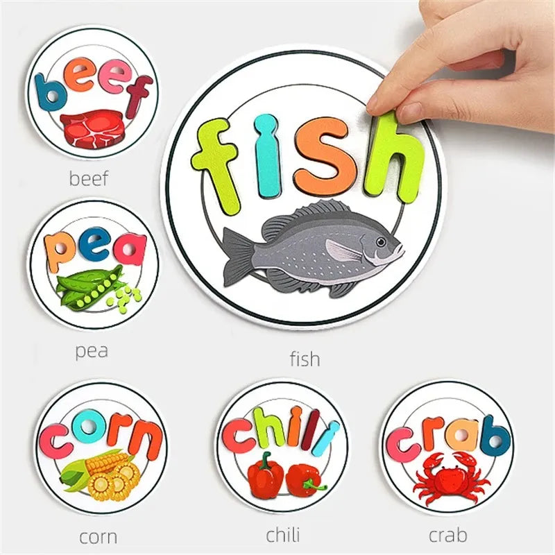 Juego de deletreo de cocina para niños Juguetes de simulación