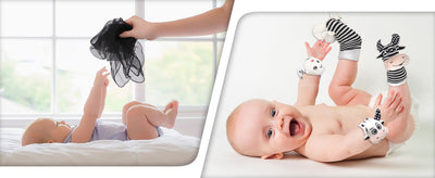 Black & White Sensory Toys for Newborns 0-6M - Early Development Set