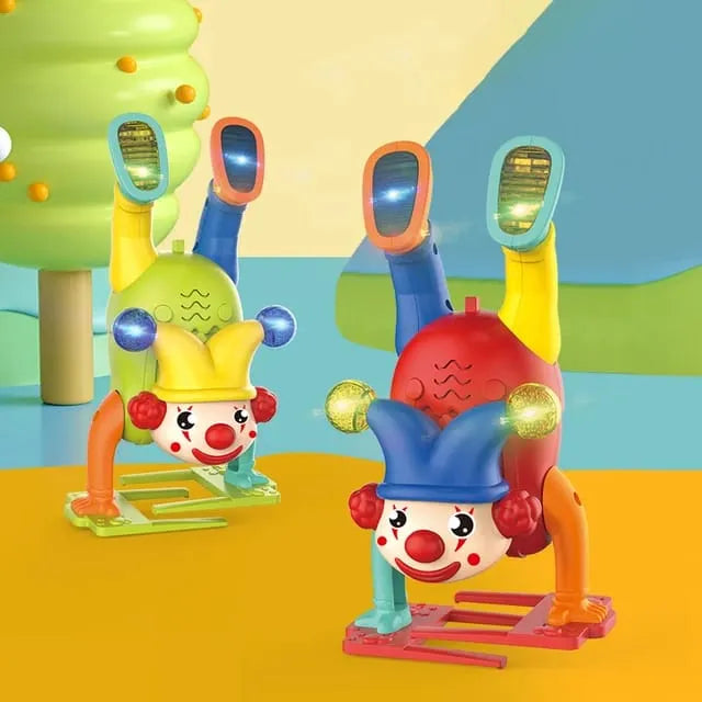 Fidtoy Light and Sound Crazy Upside Down Joker Toy for Toddlers Musical Walking Circus Play