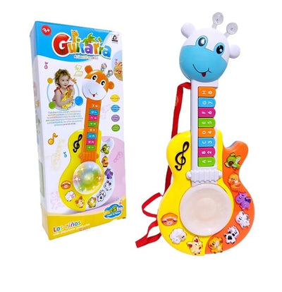 Juguete de guitarra musical Fidtoy Giraffe con luz y sonido para niños