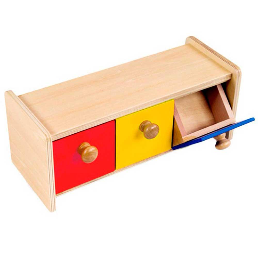 Boîte Montessori avec bac, jouet d'éveil pour tout-petit