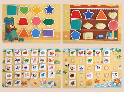 Mini Busy Book - Tema de los números | Libro de actividades de matemáticas, conteo y números para preescolares
