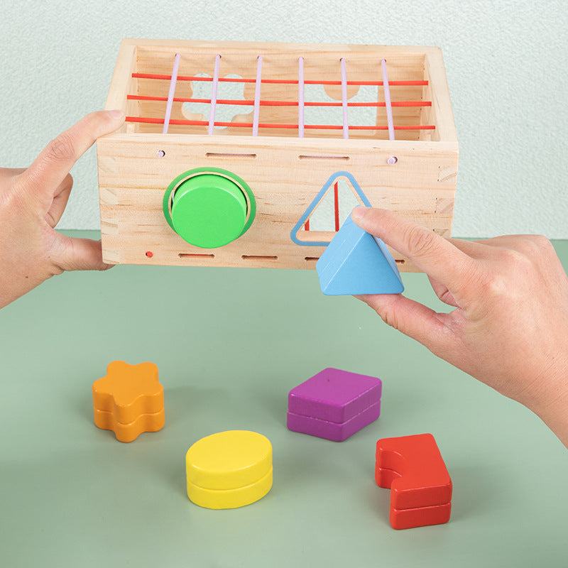 Caja de Formas de Madera - Juguetes Educativos de Matemáticas