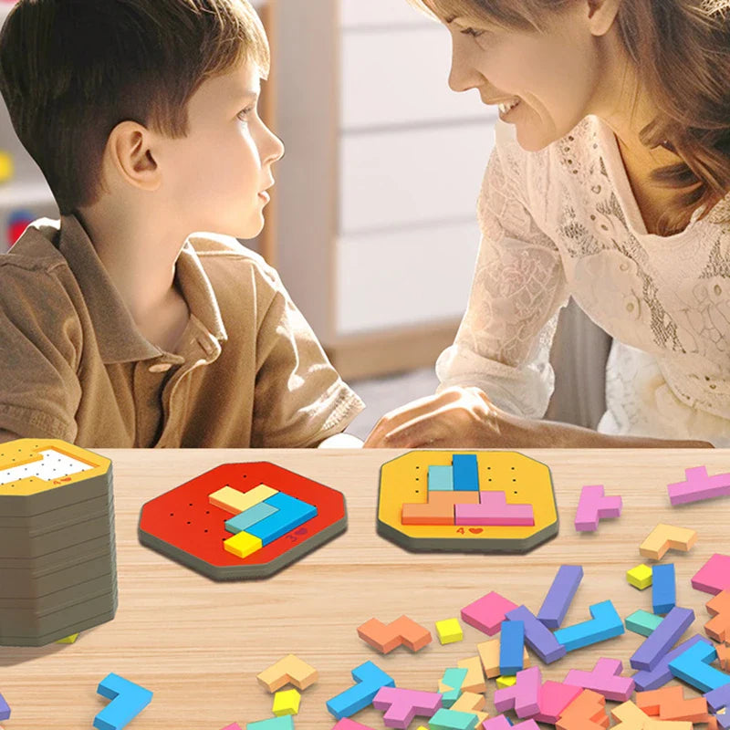 Colorful Tangram Puzzle™ - Créativité et apprentissage - Puzzle Tangram