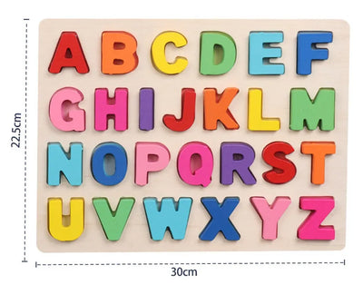 AlphaBlocks – Madera y educativo – Rompecabezas de letras 3D