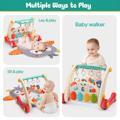 Tapis de jeu et trotteur d'éveil Fidtoy pour bébés