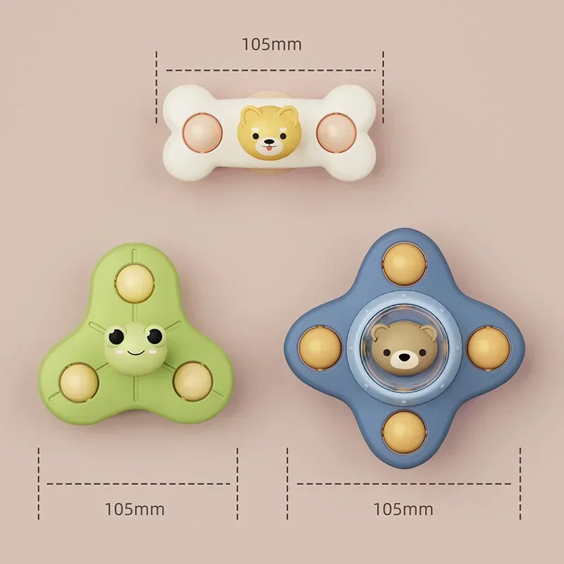 Juguetes giratorios de baño™ - Educativos y Divertidos - Juguetes de baño Fidget para bebés