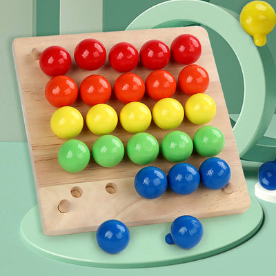 Clavos de madera con forma de seta - Juguetes de motricidad fina