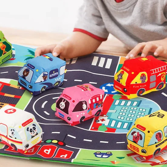 Alfombra de juego de coches™ - Aventuras de dibujos animados - Alfombra de juegos de coches