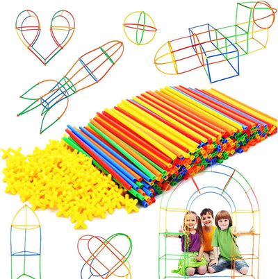 BuildPlay – Fantaisie & Habileté – Tubes de construction avec connecteurs