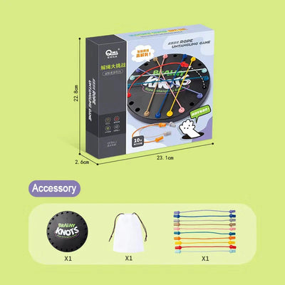 Brainy Knots™ - Gira y Ata - Juego de estrategia