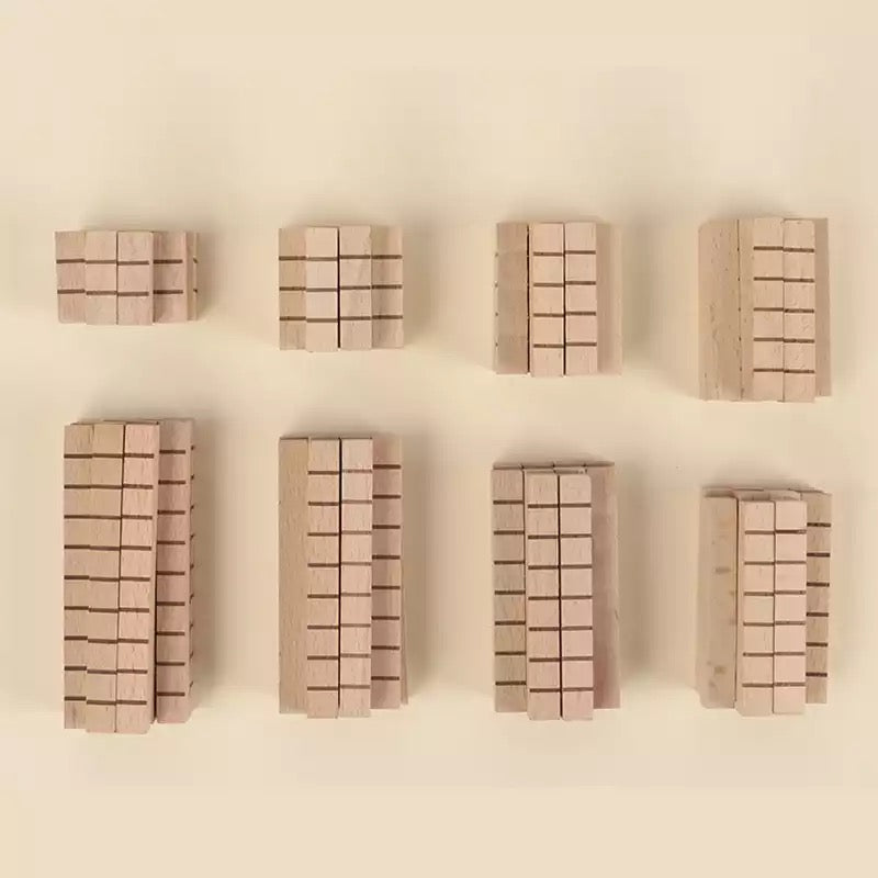 Piezas de Puzle de Madera - Juguetes de Matemáticas