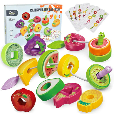Fruit Lacing Game™ – Habilidades motrices finas – Juguete de cuentas de frutas