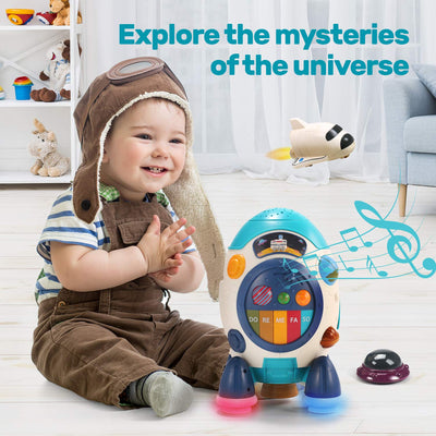 Fidtoy Jouet musical et éducatif Fusée Spatiale
