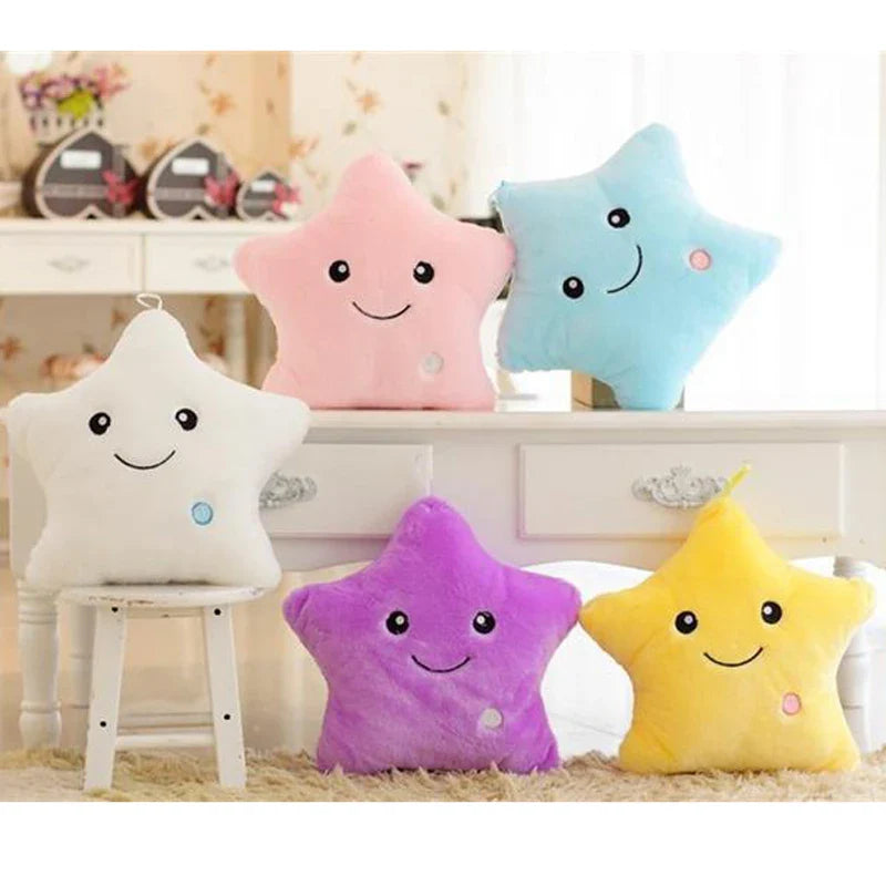 Glow Star Pillow™ – Amusement étoilé au lit – Coussin en peluche lumineux