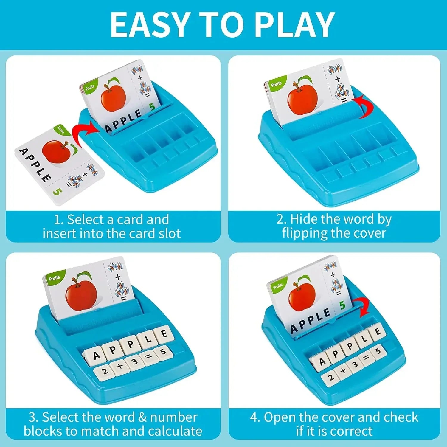 EduPlay – 2-in-1 - Leer- & Spelset met Alfabet- en Cijferkaarten