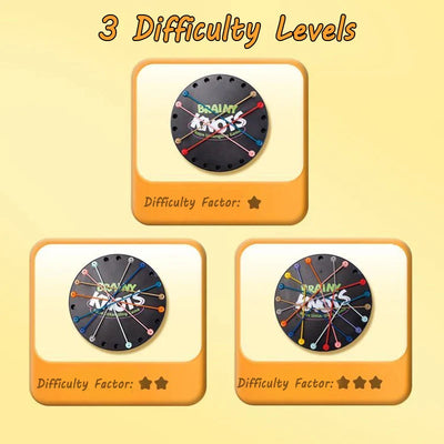 Brainy Knots™ - Gira y Ata - Juego de estrategia