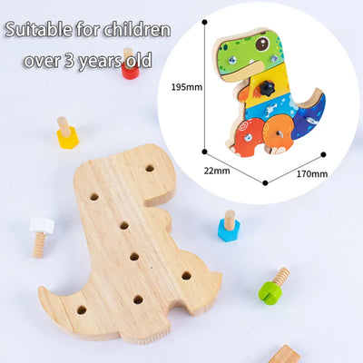 Dino Screwdriver Board™ - Draai & Ontdek - Sensorisch Speelgoed