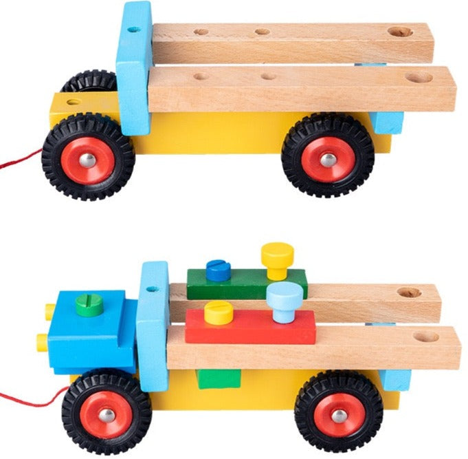 Camion à outils en bois - Les meilleurs jouets en bois à construction libre