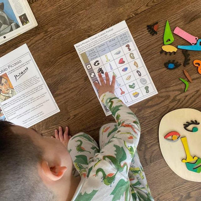 Jouet Montessori visage puzzle de style Picasso – Jouets de thérapie orthophonique