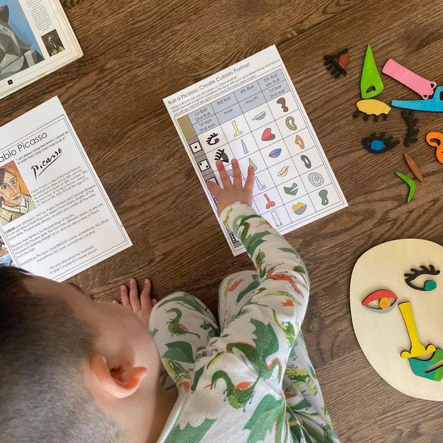 Jouet Montessori visage puzzle de style Picasso – Jouets de thérapie orthophonique