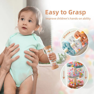 Baby Rain Stick™ – Palo de Lluvia Mágico – Juguete Sensorial