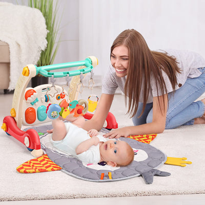 Tapis de jeu et trotteur d'éveil Fidtoy pour bébés