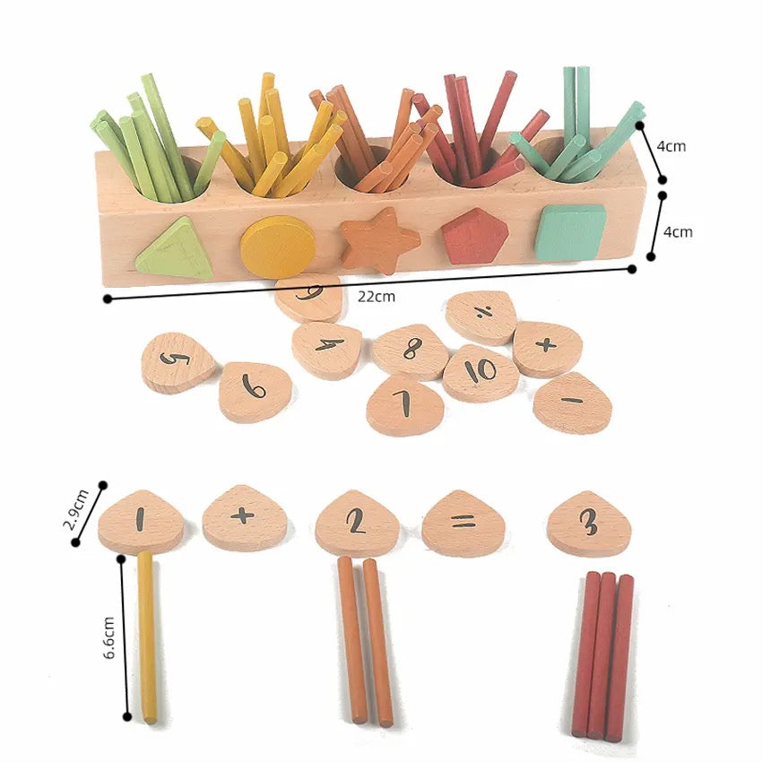 Boîte de tri chiffres et couleurs - Les meilleurs jouets Montessori