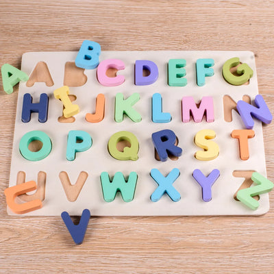 AlphaBlocks – Madera y educativo – Rompecabezas de letras 3D