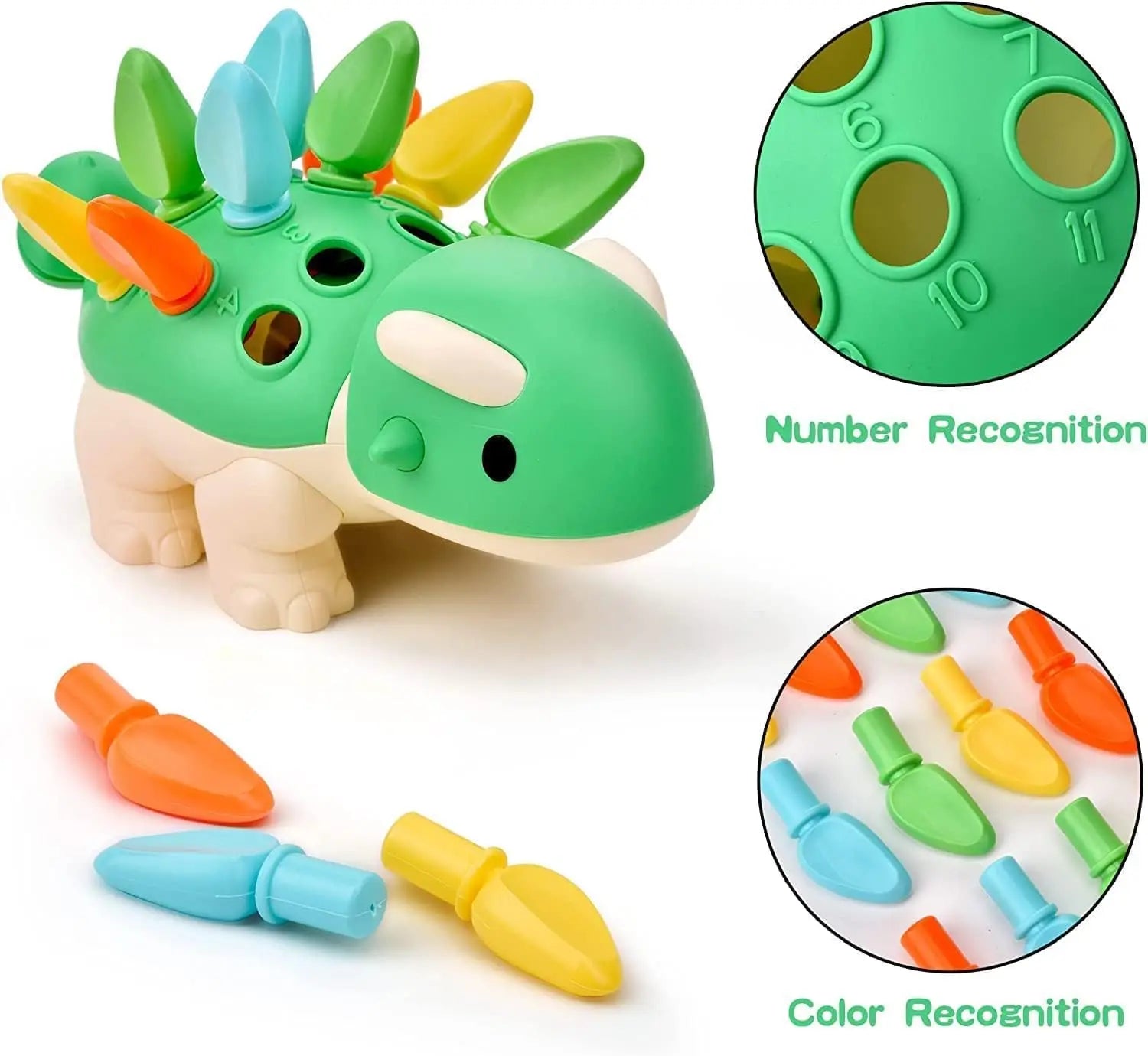 Dino Descubrimiento™ - Reconocimiento de Colores y Números - Habilidades Motrices Finas