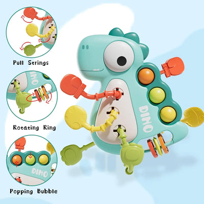 BabyDino - Juguetón y Mordible - Juguete Sensorial para Tirar