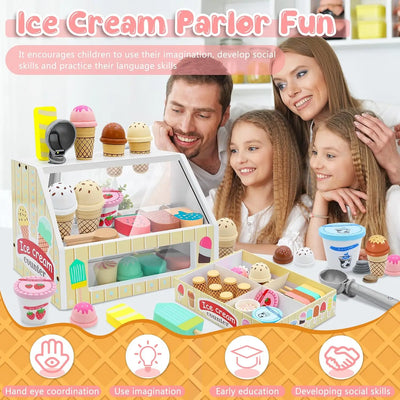 Ice Cream Playset™ - Creativo y educativo - Set de juego de helados