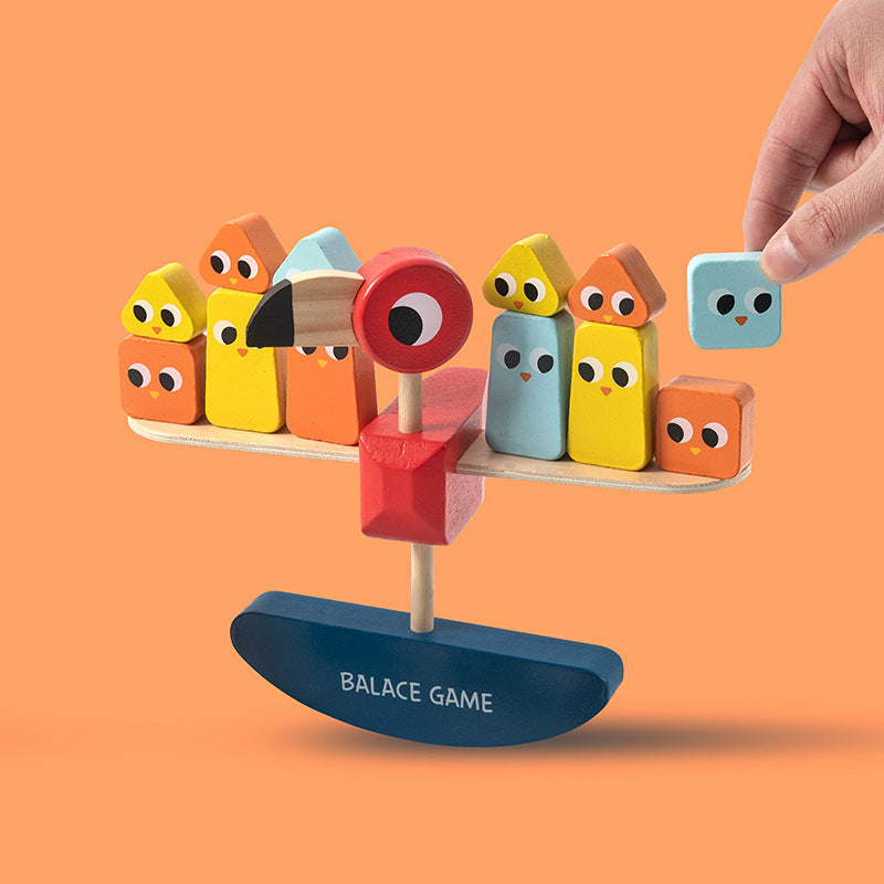 Wooden Bird Balance Game - Mathematics Educational Toys