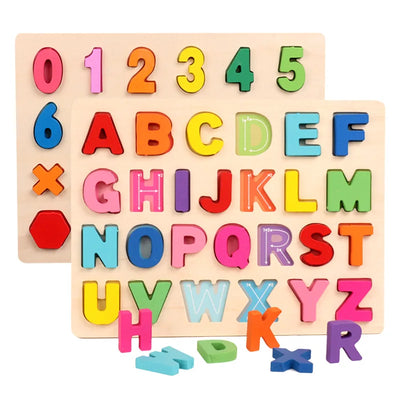 AlphaBlocks – Madera y educativo – Rompecabezas de letras 3D