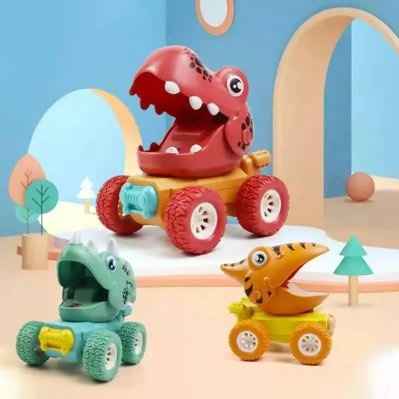 Dino Camión Monstruo™ - Carrera de Dinosaurios de Empuje y Avance - Autos Dinosaurio