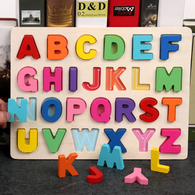 AlphaBlocks – Madera y educativo – Rompecabezas de letras 3D