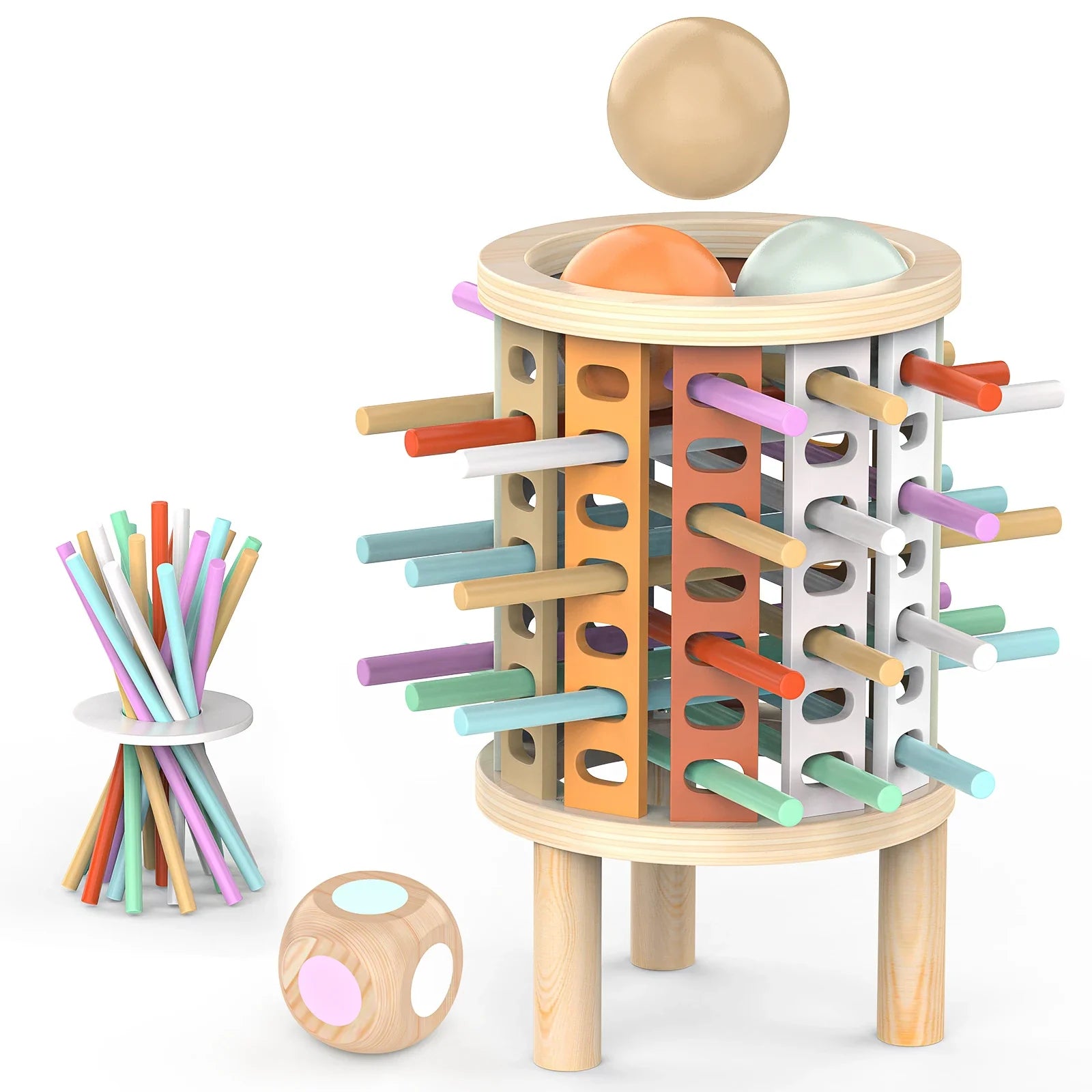 Balance Tower™ – Apilar y Contar – Juego de Lógica de Madera