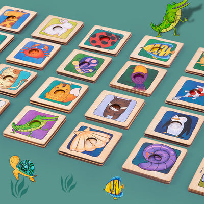 Animal Skin Matching Puzzle- Fine motor skills toys