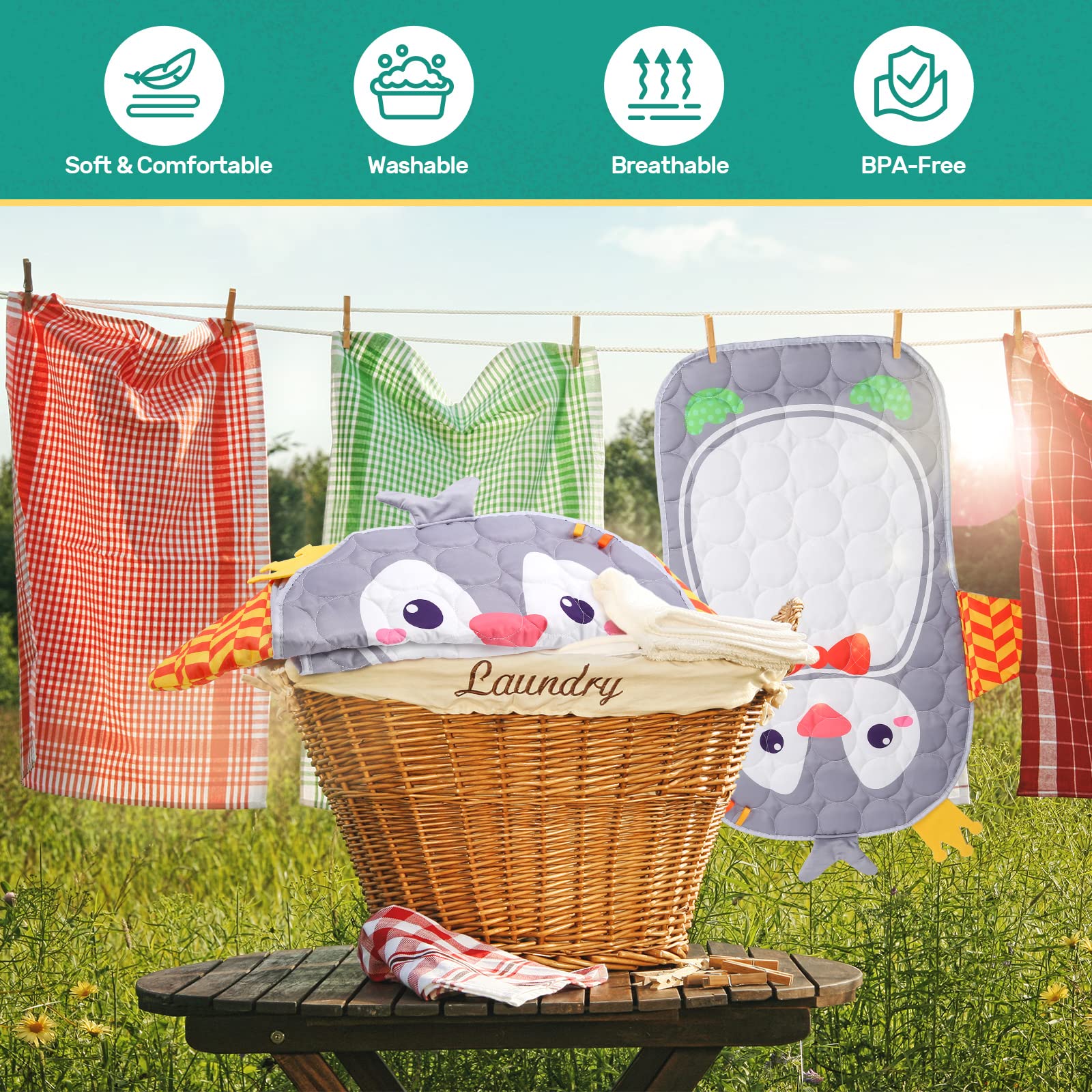 Tapis de jeu et trotteur d'éveil Fidtoy pour bébés